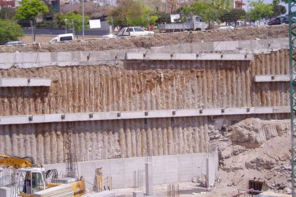 Pared y muros de contención